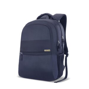 Lavie Sport 47cm Osprey 28 litres Laptop Backpack for Men & Women | Business Laptop Bag | Upto 15.6″ Notebook/MacBook Compatible (Navy)