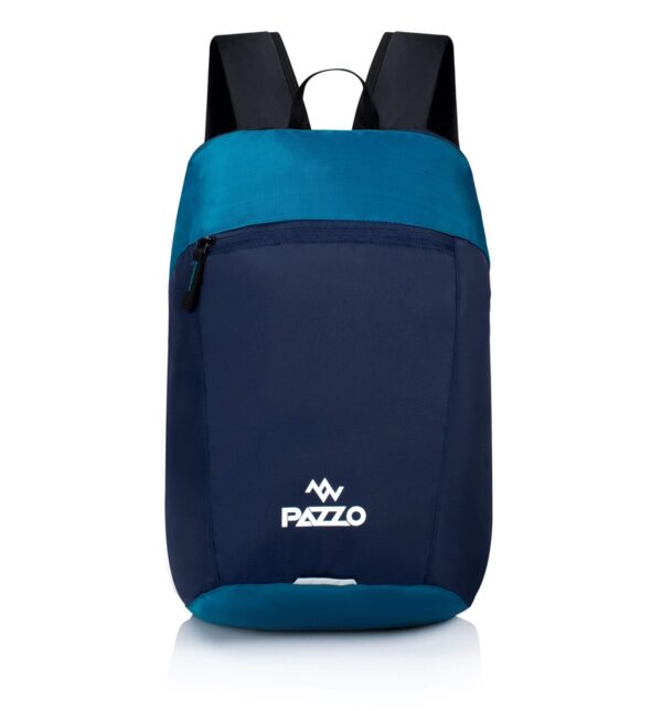 PAZZO Small Bag For Daily Use – 1 Compartment Mini Backpack For Hiking Camping Rucksack (Blue, 12)