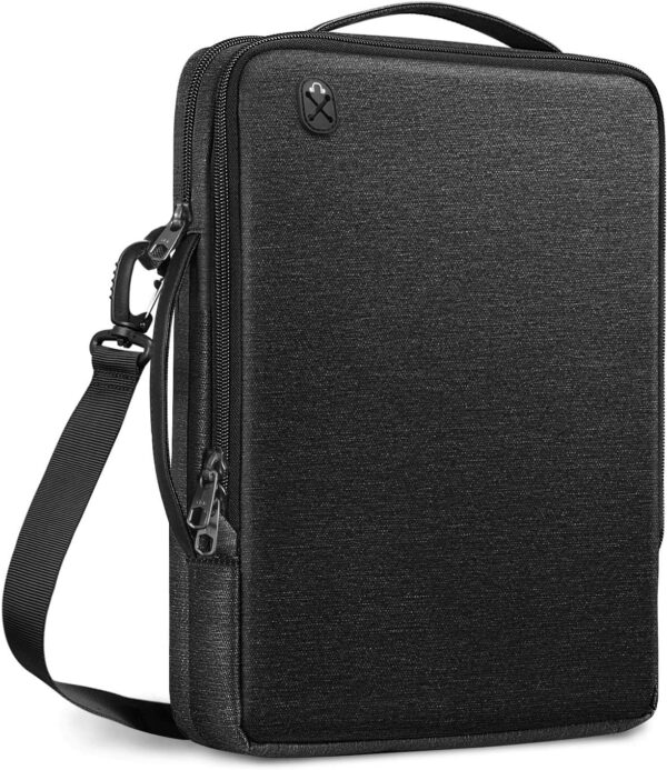 MOCA Laptop Unisex Shoulder Bag For Macbook Air/Pro 13-Inch M2 2022, Pro M1 14-Inch, Padded Computer Tablet Carrying Case Dell Xps 13, 13.5” Surface, Hp, Acer Chromebook (13-14 Inch, Black)