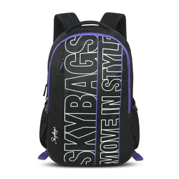 Skybags Laptop Backpack 31L With 2 Spacious Compartments, Front Pocket, Organizer & Built to Last Strap | Black | Graf Plus