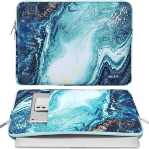 MOCA Laptop Sleeve Bag Compatible with Old MacBook Air 13.3 / MacBook Pro 14 M3 M2 M1 Pro/Max A2442 Sleeve Polyester Vertical Case with Pocket,Blue