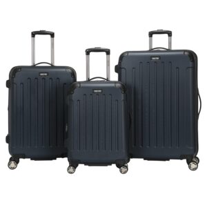 Kenneth Cole Reaction Renegade_Collection, Navy Blue, 3-Piece Set (20″/24″/28″), Navy Blue, 3-Piece Set (20″/24″/28″), Renegade_Collection