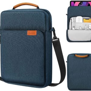 SwooK 13-13.3 inch Universal Laptop Compatible Sleeve Shoulder Bag Carrying Case for 13″ MacBook Air, Pro, iPad 12.9, Surface Pro, ASUS Zenbook Vivobook,Dell Xps, Hp Envy Laptop Sleeves Bag