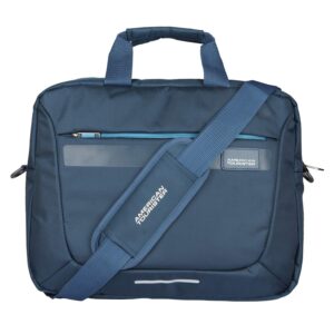 American Tourister Amt Rexton 01 Navy Lightweight Laptop Messenger Bag With Multiple Organiser – Unisex-Adult