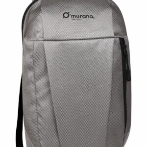 Murano Louis 10ltr Small Casual day backpack/Office Bag | Travel Bag | School Bag | College Bag | Versatile bag For Men & Women |For Girl & Boy (Light Grey)