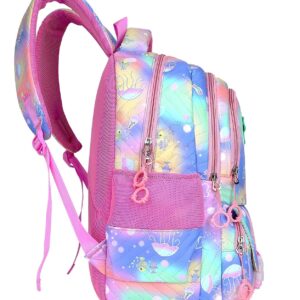 TRUE HUMAN TINY TEEN School Bag for Girls and kids, Lightweight Casual Backpack, Trendy for students (RAINBOW SERIES)