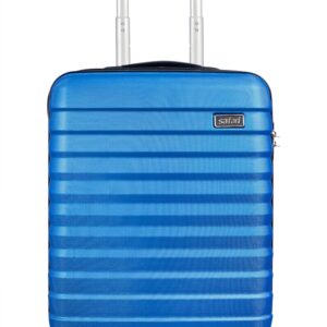 Safari Sonic 65 cms Anti Scratch 8 Wheels Secure Zipper Polycarbonate Hardsided Spinner Wheels Checkin Luggage Suitcase (Electric Blue, 65)