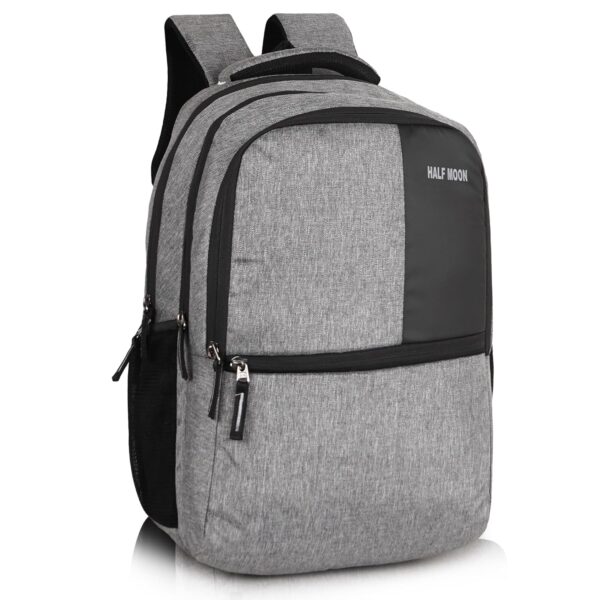 Half Moon Valex Unisex School Bag/ 15.6 inch Laptop Backpack/College Bagpack/Office Back Packed for Men Women | School Bags for Boys Girls with Small Pockets & Laptop Compartment