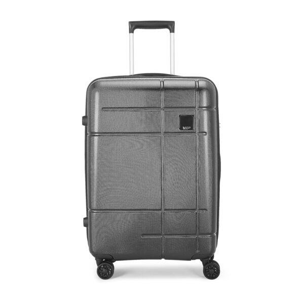 VIP Zorro Strolly 69 Cm 360° | Trolley Bag, Suitcase For Travel, 8 360 Degree Wheel Luggage For Men And Women, Polycarbonate Hard Side Cabin And Check In Bag (Jet Black, Medium)