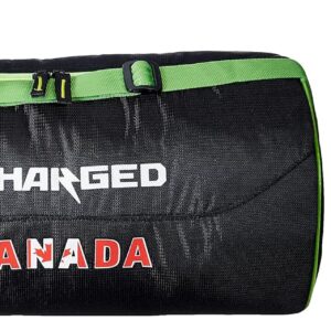 Charged Sports Bag Canada Large Black With Gowin Football Shoe Destroyer Cyan Size-9