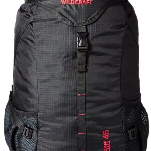 Wildcraft 45 Ltrs Black Rucksack (8903338073840) (Extra Large Size)