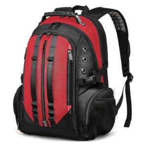 Red Lemon Swisslook Polyester Bange Series 45L 15.6-inch Laptop Bags Backpack for Men and Women Semi Waterproof USB with Anti Theft Pocket Travel Backpack