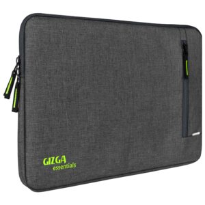 GIZGA essentials Laptop Bag Sleeve Case Cover Pouch for 15.6 Inch Laptop/MacBook, Office/College Laptop Bag for Men & Women, Side Handle, Multiple Pockets, Water Repellent, Shock Absorber, Grey