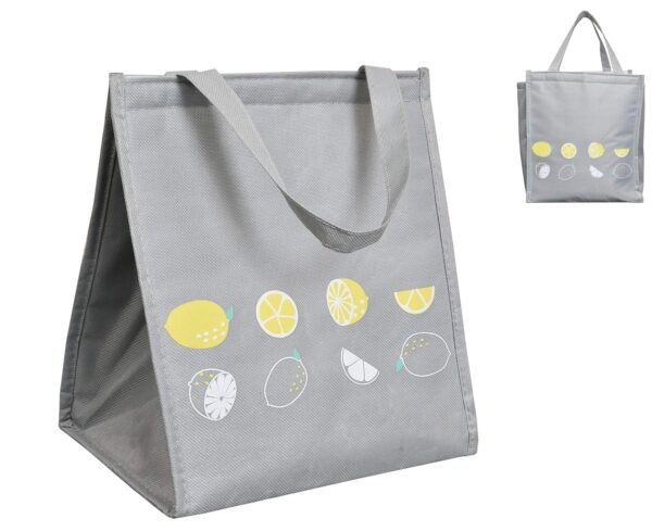 Yellow Weaves Insulated Travel Lunch/Tiffin/Storage Bag for Office, College & School (Grey)