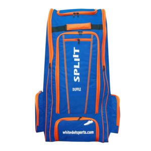 WHITEDOT SPORTS Polyester Spliit Duffle Cricket Kitbag Pack of 1|Blue|Large|