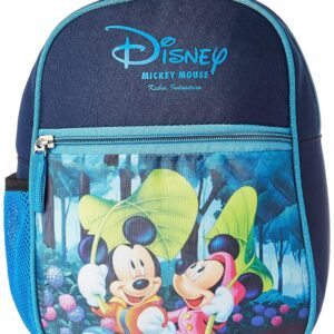 Kuber Industries Polyester Disney Print Unisex School Bag|Kids School Backpack|School Bag for Girls, Boys|Disney Mickey Minnie|Blue