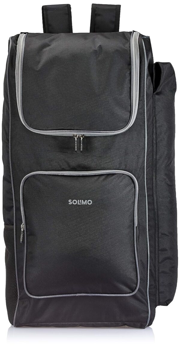 Amazon Brand – Solimo Cricket Kit Bag, Black