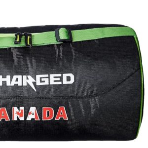 Charged Sports Bag Canada Large Black with Gowin Football Shoe Destroyer Cyan Size-5