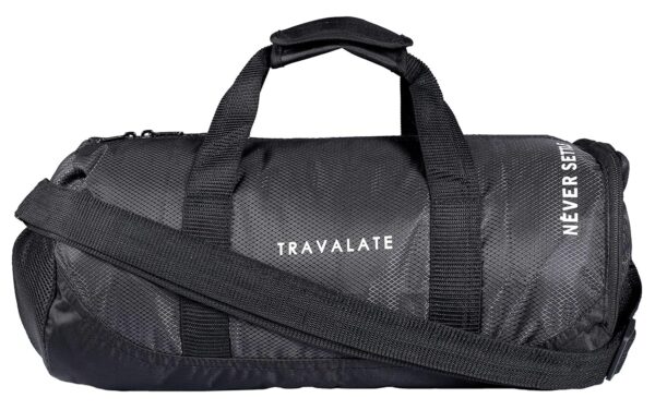 TRAVALATE Polyester 25 Cms Gym Bag(TR-B-1055 Gym Bag_Black)