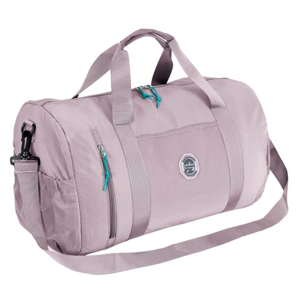 Storite Nylon 30cm Imported Luggage Travel Duffle Bag,Lightweight with Portable Expandable Outdoor Weekend Duffle Bag, Trendy Duffle Bag for Women (Light Purple-47 x 25 x 30 Cm)