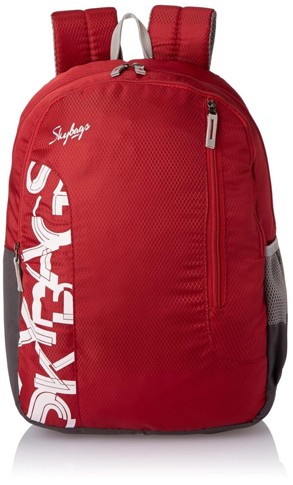 Skybags Casual Backpack 28L, 2 Main Compartments, Bottle Pocket, Front Pocket, Padded Shoulder Strap