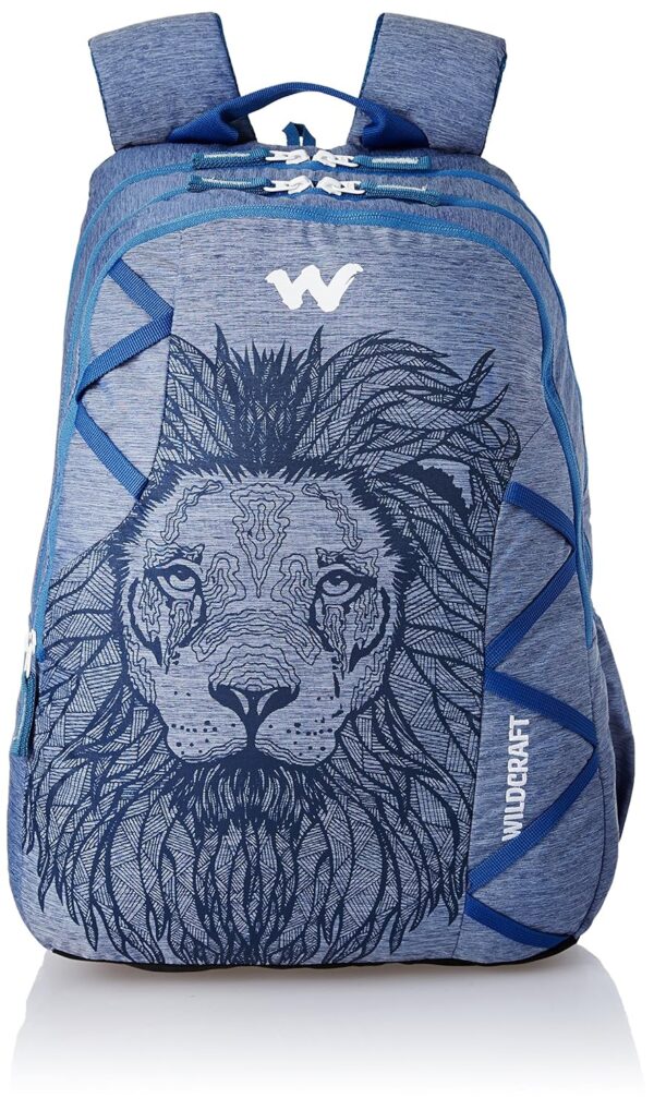 Wildcraft Polyester 35 Ltrs Blue and Mel School Backpack (WC 5 Dare)