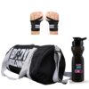 AV Brands Gym Bag Combo for Men ll Gym Bag, Bottle & Wrist Band ll Gym kit for Men l Gym & Fitness Kit