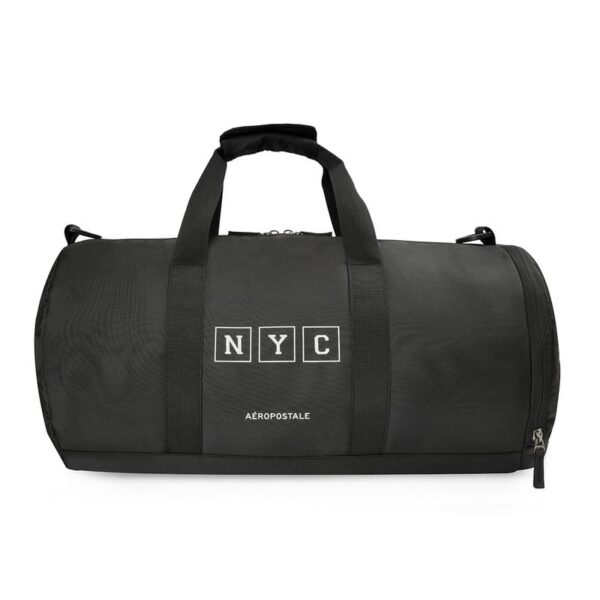 Aeropostale Dryden Unisex Polyester 32L Gymbag Duffel – Black