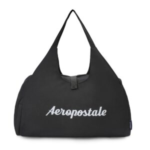 Aeropostale Unisex Polyester 21L Gymbag Duffle – Black (Mayfield)