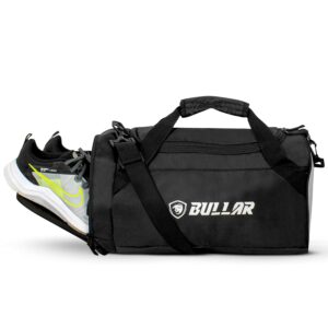 Bullar Gym Duffle Bag for Men and Women with Separate Shoe Compartment for Travel, Sports and Workouts (Grey)