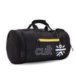 Cult 35 Litre Gym Bag for Men & Women | Gym Bag with Shoe Compartment & Shoulder Strap | Comfortable Handle | Black