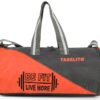 FIT-GO Duffle Sports Travel Gym Bag 30 Litre Water-Resistant Shoulder Strap Bags for Men & Women (Orange)