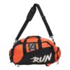 FUOCO Nylon 28 Cms Travel Accessory- Shoe Gym Bag (Run Orange Black Duffle 40 Ltr_Orange)