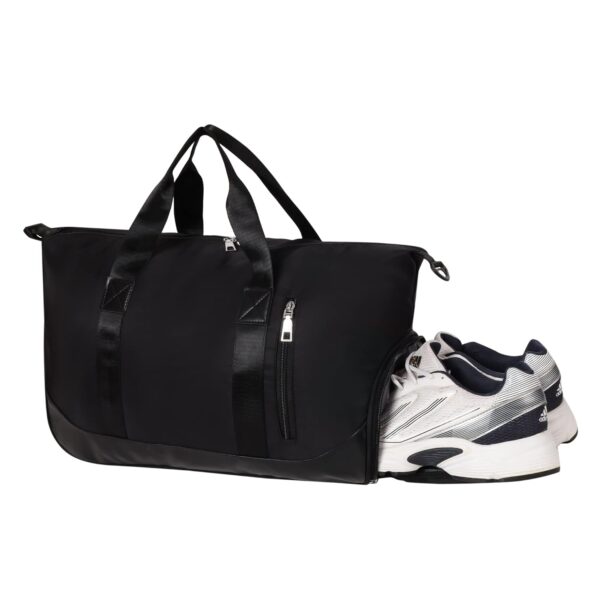 FURN ASPIRE cotton blend 22 Cms Gym Bag(Cross Body Gym Bag-V_Black)