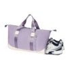 Furn Aspire Gym Bag for Women and Men Durable Training Fitness Travel Duffel Handbag with Shoes Compartment and Wet Pocket Lightweight Gymbag (D). Purple