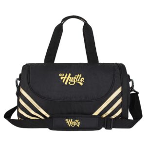 GoHustle polyester 21 Cms Travel Duffle(GHLUXEBG_Black)