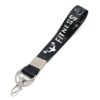 Gym Body Fitness Fabric Keychain Black