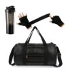 Gym Combo for Men Ultimate Gym Accessories Combo Set for Men and Women Workout - Boost Your Workout with Shaker Water Bottle, Duffle Bag, 2 in 1 Gym Hand Gloves Shaker - All-in-One Fitness Gym Kit