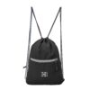 H-HEMES Drawstring Backpack Small Bag Gym Bag for Women & Men With Front Zipper Pocket 12L Dori Bag