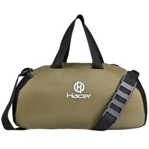 HACER Gym Bag 3 in 1 Multi-Purpose Backpack with Quick Access Pocket Shoulder Straps (Green, Unisex)