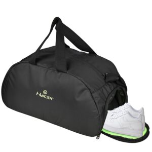 HACER Gym Bag with Shoe Compartment 3 in 1 Multi-Purpose Backpack with Quick Access Pocket Shoulder Straps