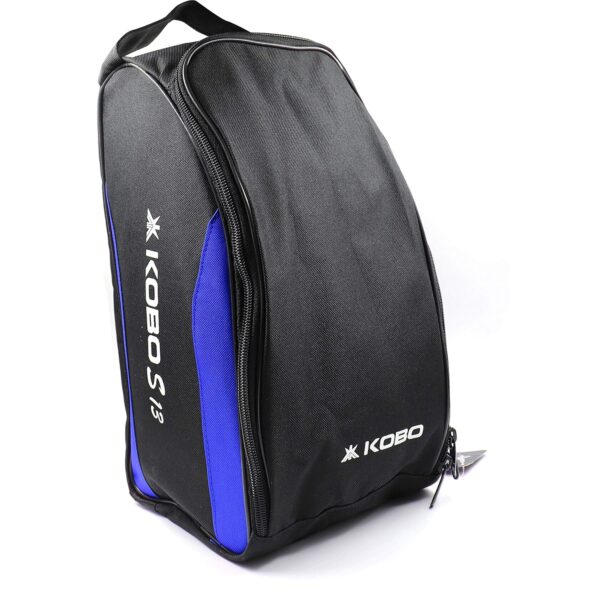 Kobo S-13 Polyester Gym Bag/Shoe Bag Multi Purpose Smart Personal Bag with Shoulder Carry Handle and Front Pocket, Others (Black/Blue) with Shoulder Carry Handle