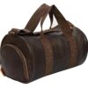 Kuber Industries Duffle Bag for Travel|Clothes Storage Bag|Gym Bag with Shoes Compartment (Brown)