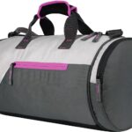 Leosportz Duffel Shoulder Gym Bag - Easy to Carry Gym Bag 30 LTR | Premium Sports Gym Bag | Adjustable Shoulder Bag for Men Women (Gym Bag, Pink, Mediu)