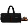 MUTMAIN Polyester Gym Bag for Men & Women with Separate Shoe Compartment, Gym Accessories use for Duffle/Sports/Shoulder Side Bag for Travel Water Resistant (GB1-BLK)