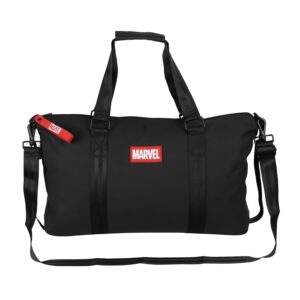 Marvel Avengers Logo Duffle Gym Bag for Unisex Adults | Black | AZ2023