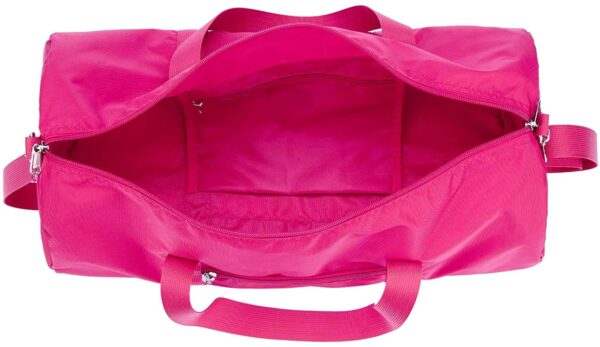 Nylon N S Enterprises Duffel Bag Foldable Gym Bag For Men Women Duffle Bag Lightweight With Inner Pocket For Travel Sports, 20 cm,Pink