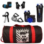 Premium Gym Accessories Combo Set for Men and Women Pack of 6 Items Gym kit (Naruto)