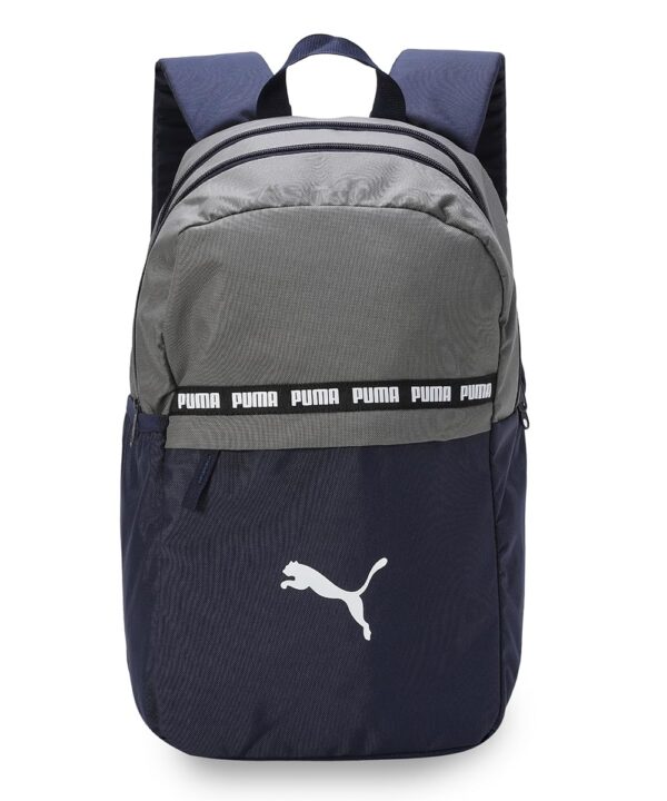 Puma Unisex-Adult Colorblock Backpack, Navy-Cast Iron (9108103)