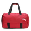 Puma Unisex-Adult Colorblock Duffle Bag, Club Red-Black (9102303) | Material: Polyester